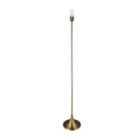 D0352  Crowne 145cm Floor Lamp 1 Light Antique Brass